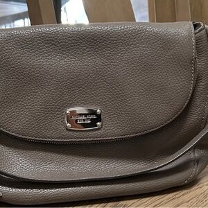 Michael Kors Taupe Leather Crossbody Bag